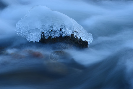 流动水冰柱背景