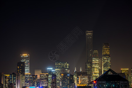 北京楼北京大城市夜景建筑背景