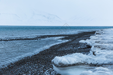 冬季寒冷的北冰洋图片