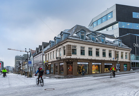 挪威特罗姆瑟城市街景图片