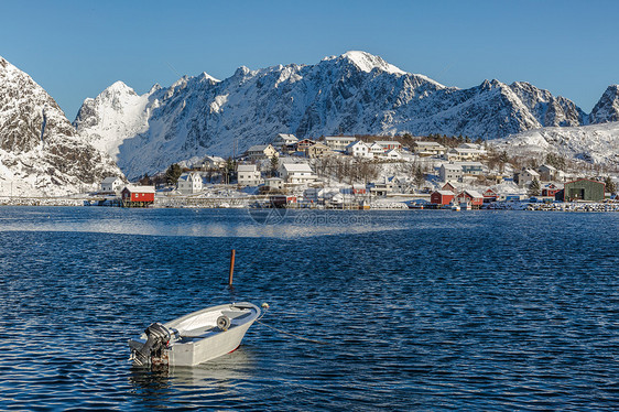 挪威罗弗敦群岛雷纳渔村自然风光图片