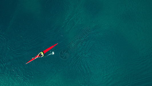 航拍西湖体育运动水高清图片