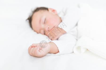 外国儿童婴儿睡觉背景