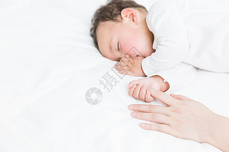 婴儿睡觉背景图片