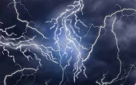 震撼暴风雨雷电电流设计图片