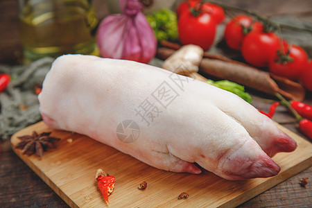 生鲜猪蹄营养猪脚猪脚饭高清图片