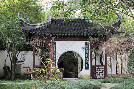 上海醉白池公园古建筑图片