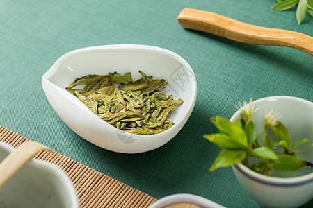 茶艺茶道春茶龙井绿茶高清图片