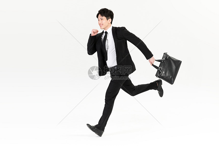 商务男性奔跑图片