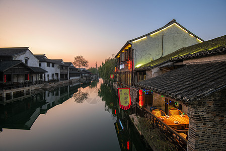 古镇夜景旅游高清图片素材