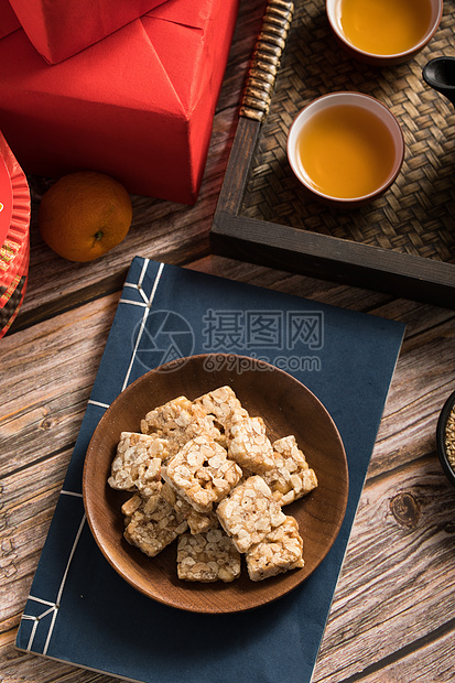 传统小吃花生糖酥糖图片