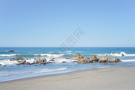 美国西海岸海岸线图片