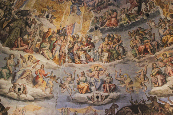 意大利佛罗伦萨圣母百花大教堂大圆顶壁画 图片