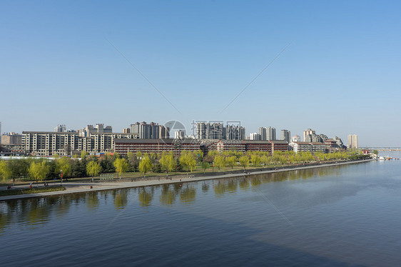 咸阳渭河沿岸风光图片