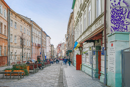 乌克兰利沃夫传统街巷图片