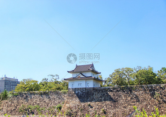 大阪城城楼图片