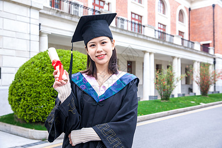 美女大学生毕业图片