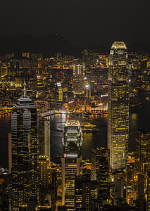 香港维港夜景图片