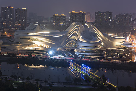 湖南长沙梅溪湖大剧院背景