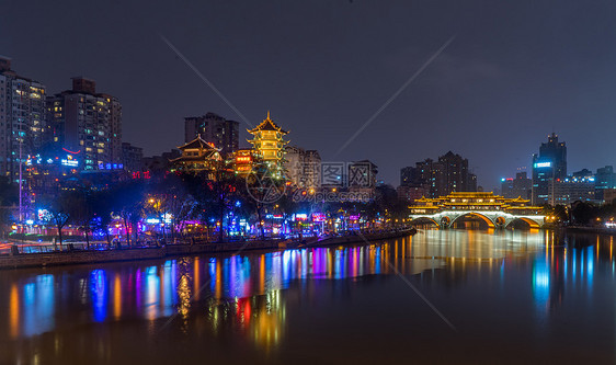 成都九眼桥夜景图片