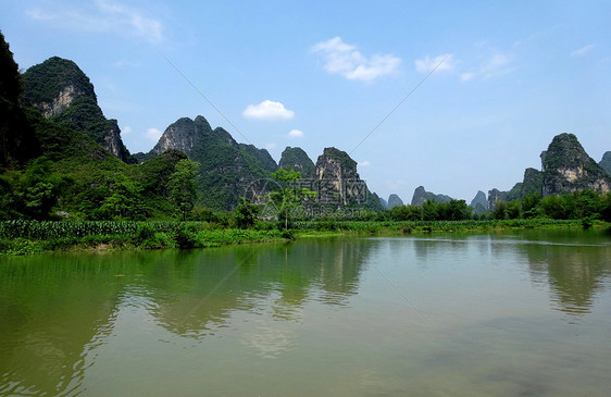 广西明仕田园山水风光图片