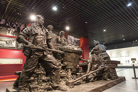 大连现代博物馆抗日战争主题雕塑（仅限媒体用图使用，不可用于商业用途）图片