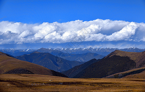 318国道卡子拉山风光高清图片