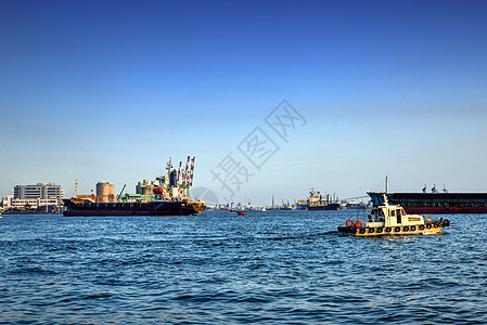 台湾香蕉码头背景图片