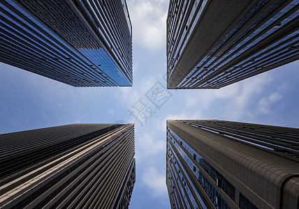 房地产蓝色西安城市建筑背景