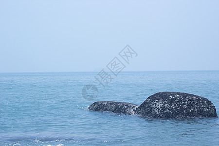 厦门黄厝海滩礁石图片