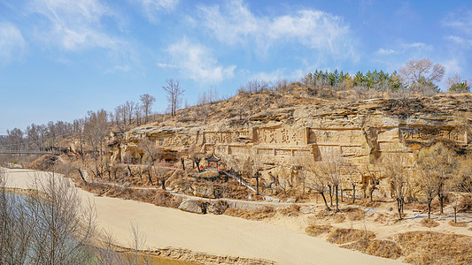 榆林红石峡石窟高清图片