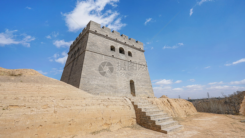 镇北台长城烽火楼哨塔
