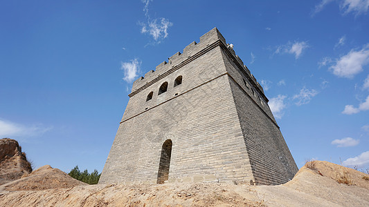 烽火狼烟镇北台长城烽火楼哨塔背景