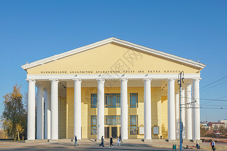 白俄罗斯维帖布斯克行政大楼背景图片