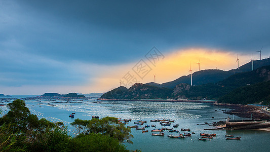 连江夕阳渔歌图片