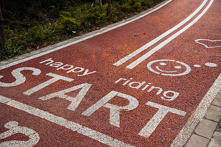 自行车步道自行车跑道高清图片