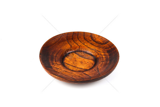 白底木质盘子图片