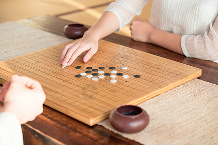 下棋手部特写图片