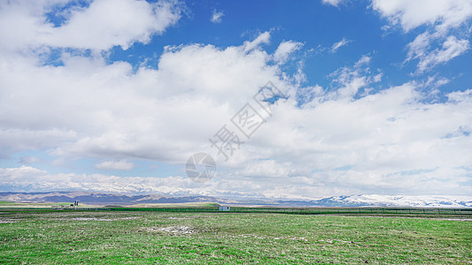 新疆伊犁那拉提空中草原背景图片