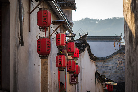 宏村风光背景图片