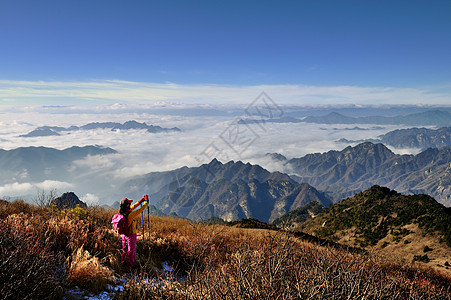 丰峪口云自然风光背景