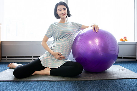 孕妇瑜伽职场妈妈办公室瑜伽背景