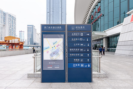 火车站指示牌背景图片