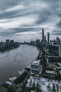 上海黄浦江两岸风光背景图片