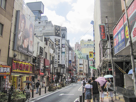 东京新宿地区街景图片