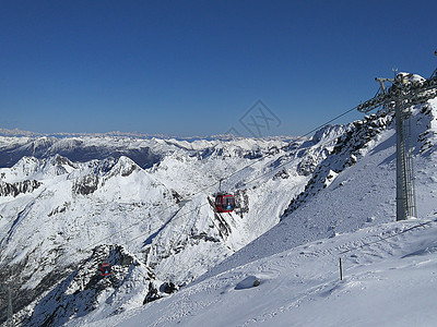 雪山达古冰川缆车背景