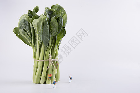 蔬菜创意小人背景图片