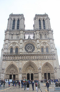 巴黎圣母院大门图片