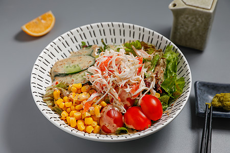 蔬菜沙拉美食沙拉菜高清图片