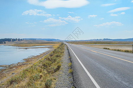 美国黄石公园道路公路图片